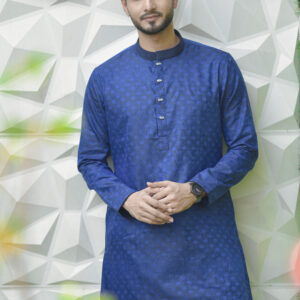 Light blue Slim Fit Panjabi