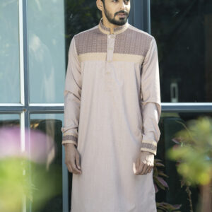 Peach Slim Fit Panjabi