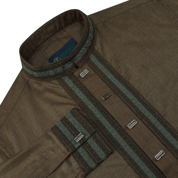 Coffee Bean Slim Fit Panjabi - Image 2