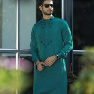 Pine Green Slim Fit Panjabi