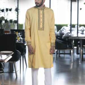 Yellow Slim Fit Panjabi