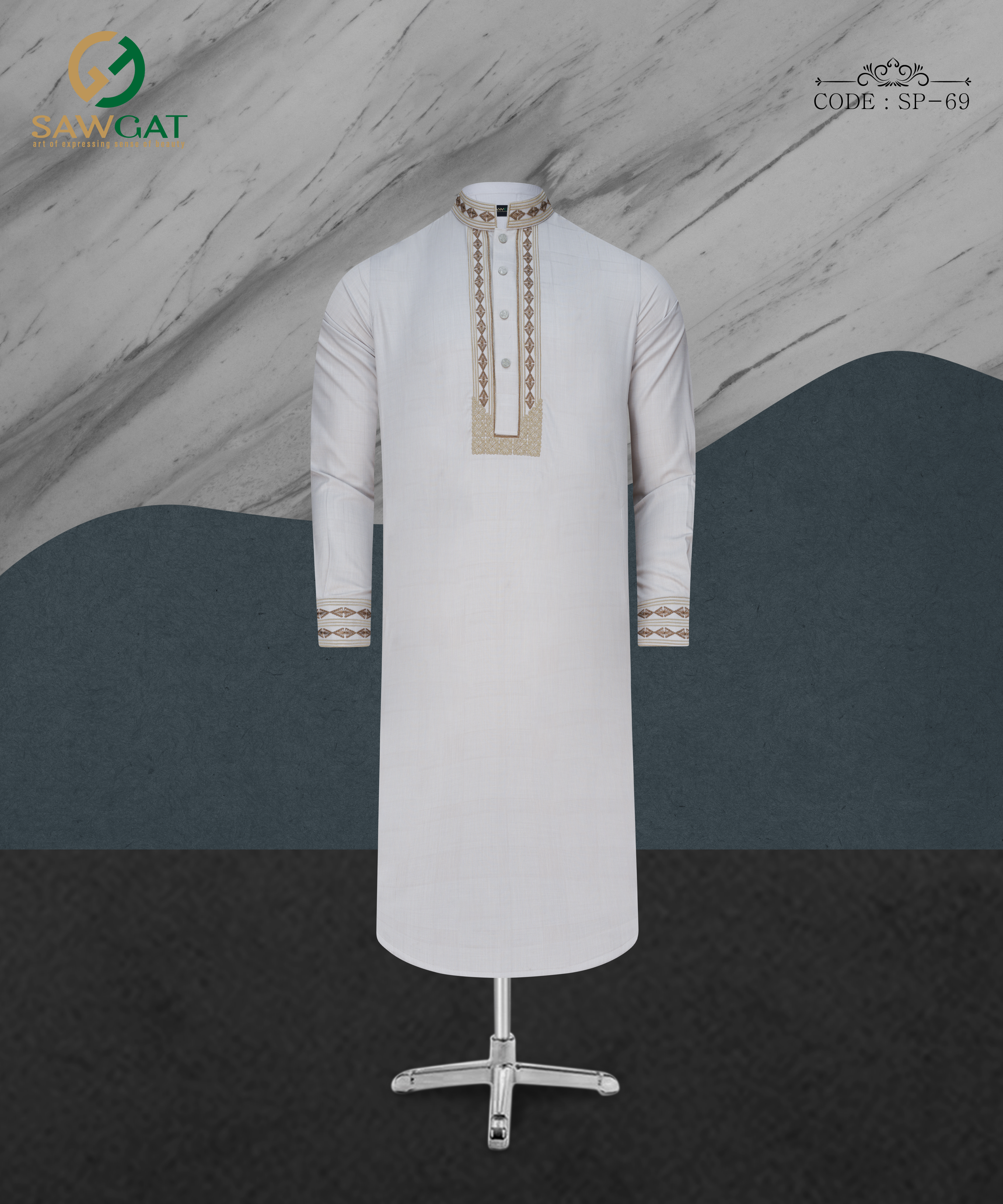 Ash Slim Fit Panjabi