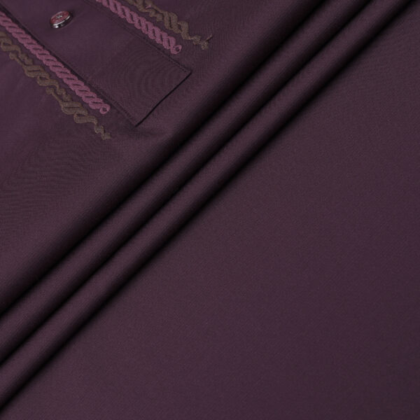 Maroon Slim Fit Panjabi - Image 3