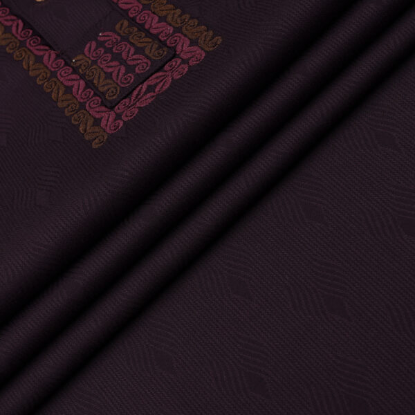 Maroon Slim Fit Panjabi - Image 3